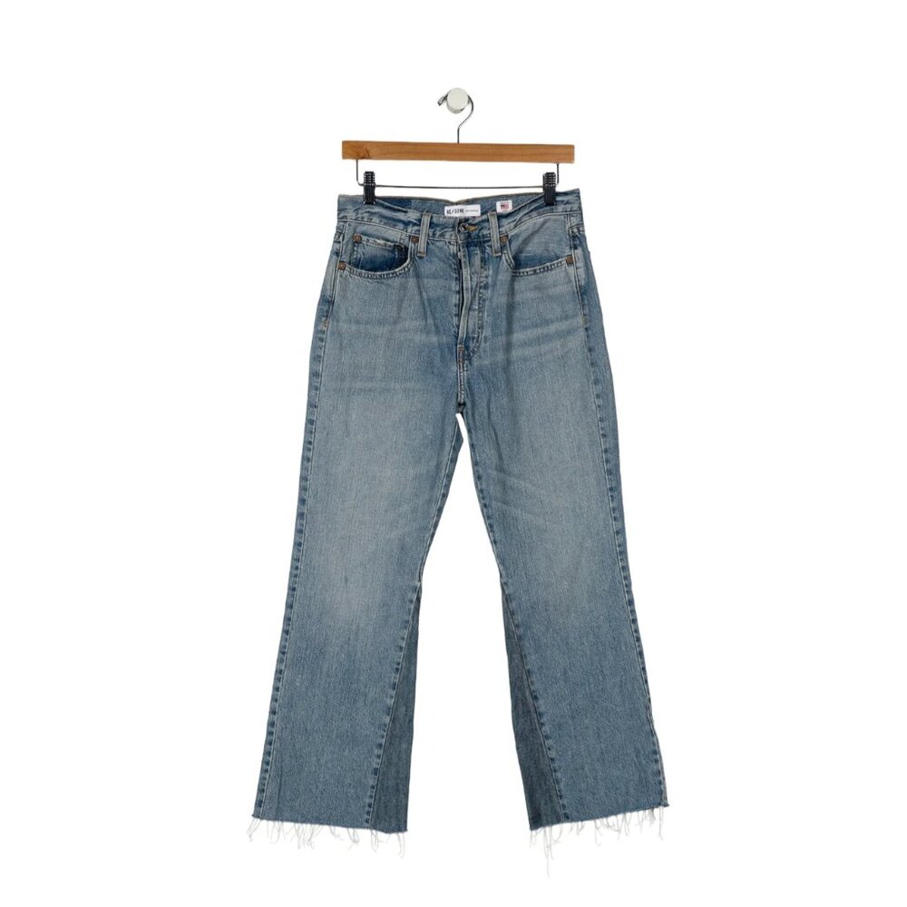 RE/DONE Mid-Rise Wide Leg Jeans